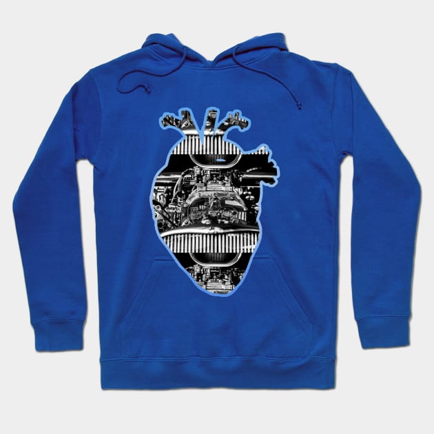 engine heart Hoodie by the cronic 